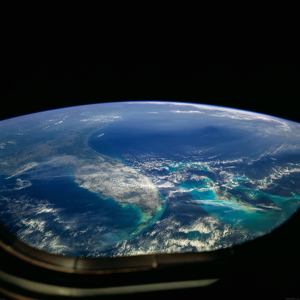 Снимок плоской земли из космоса