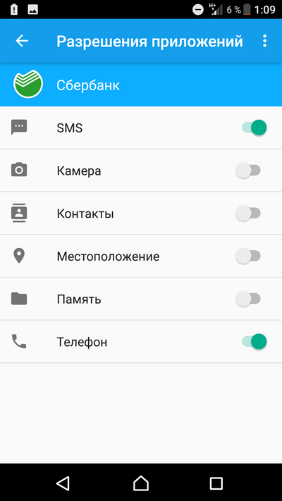 зачем приложению сбербанк доступ к звонкам