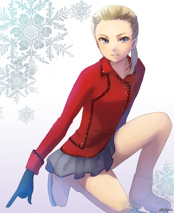 Another fan art. - Yulia Lipnitskaya, Anime, Figure skating, Olympiad