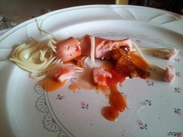 Зверское убийство сосиски!