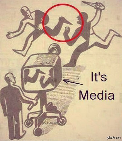 Means of mass disinformation - media, The television, Media and press