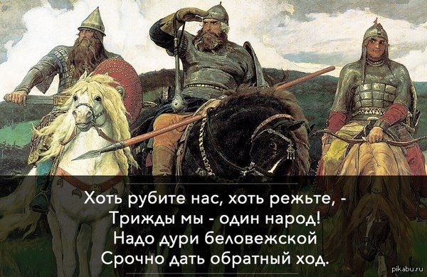 Народ надо. Три богатыря Россия Украина Белоруссия. Высказывание богатырей. Украинец и русский богатыри. Афоризмы о богатырях.