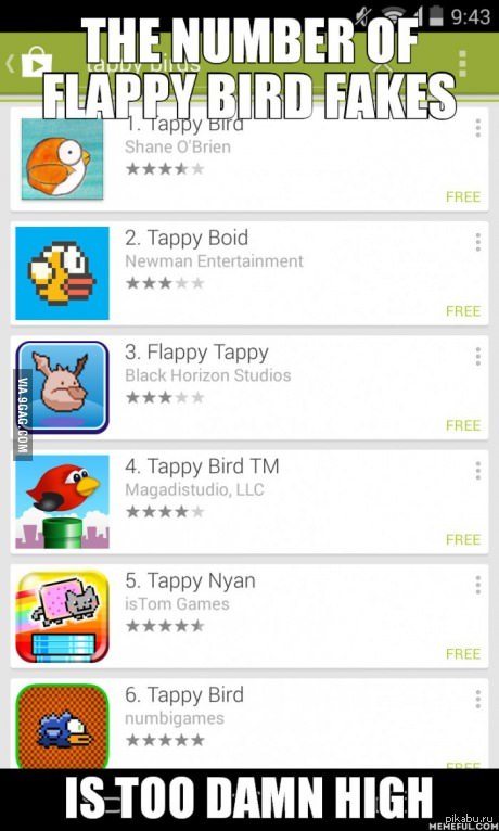  Flappy Bird          ,         .  9GAG