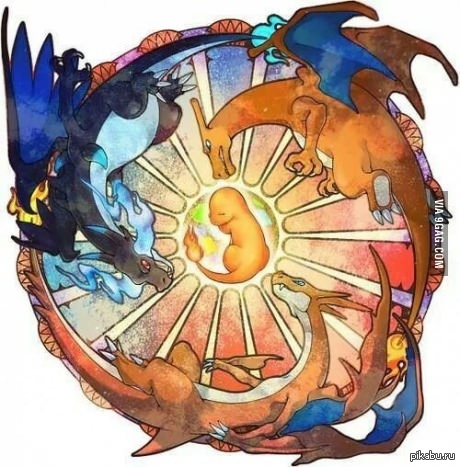 Для выросших на покемонах, жазненный цикл Чармандера)