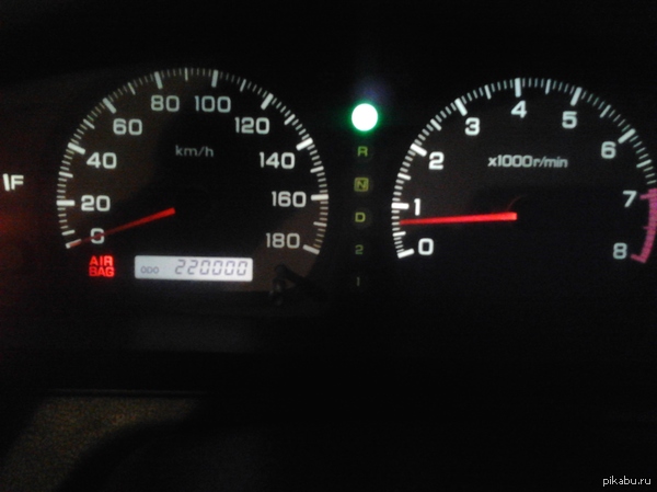 Continuing the theme of beautiful mileage numbers on the odometer. - Cleaning, My, Priborka, Mileage, Odometer