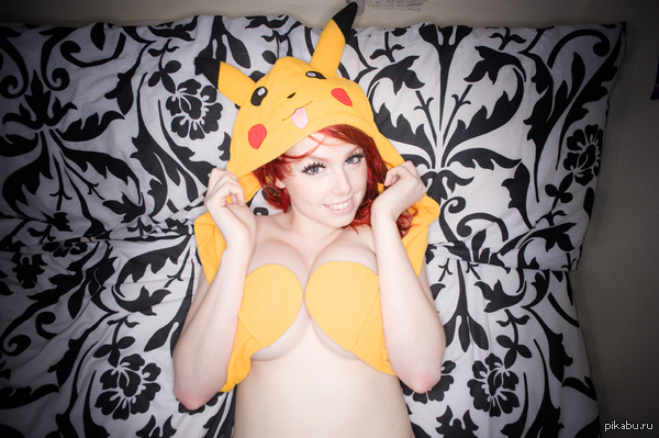 Pikachu ^^ - NSFW, Boobs, Pikachu, Strawberry