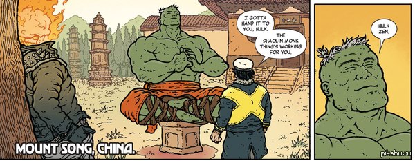 Hulk Zen - Hulk, Zen, Funny, Comics, English language