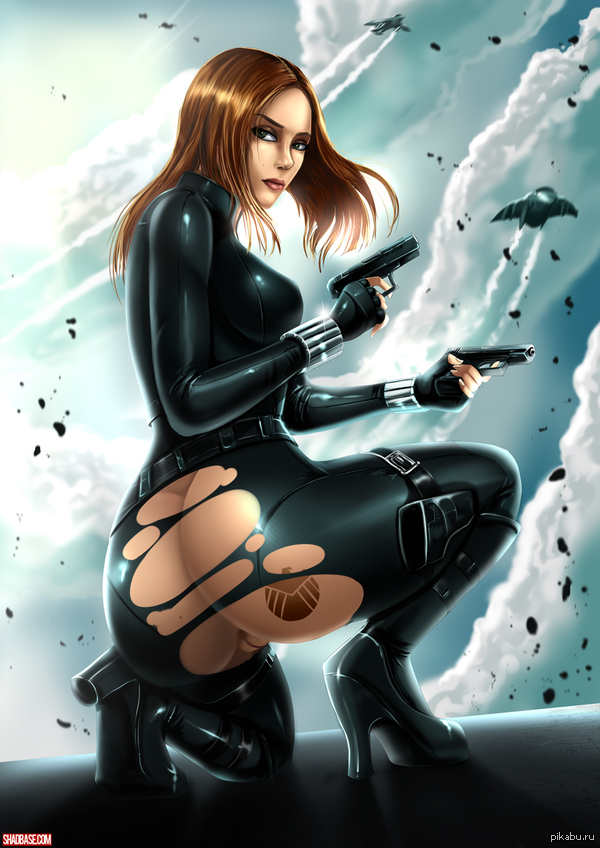 Art on the Black Widow (2014 version) - NSFW, Black Widow, Scarlett Johansson, Art, Art, Booty, Captain America: The Winter Soldier