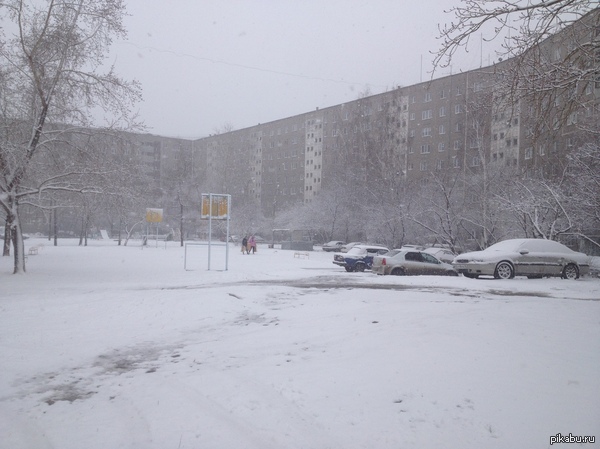 It was the 54th day of the calendar spring... - Today, The street, Snow, Spring, Russian spring, My