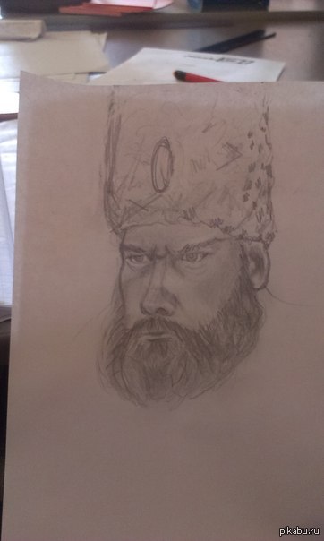 Вдруг,резко решил нарисовать бабая.