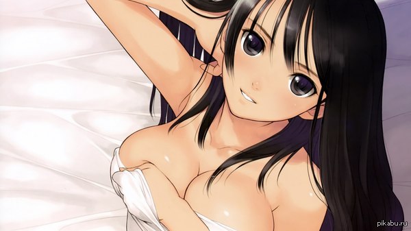 I'm just mesmerized by the beauty of her ... eyes;) - Girls, Anime art, NSFW, Boobs, Art, Anime