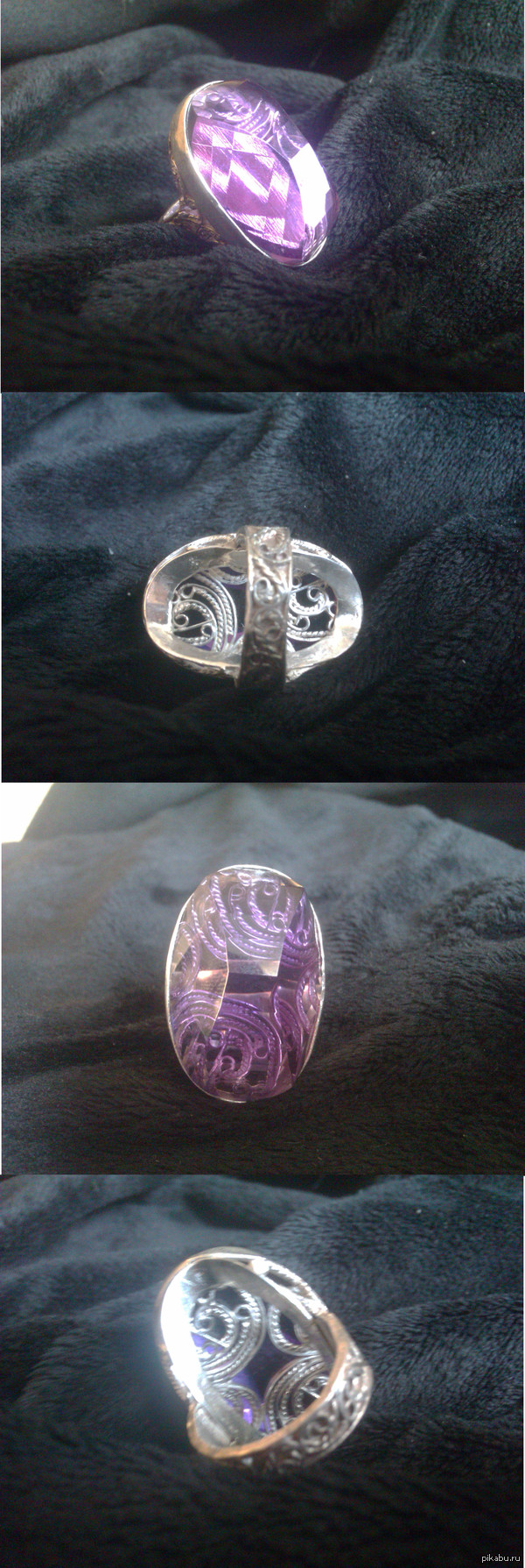 Серебро и аметист