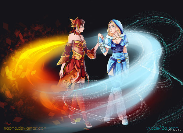Rylai the Crystal Maiden  Lina the Slayer 