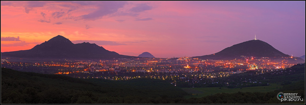 Такие закаты в Пятигорске | Пикабу