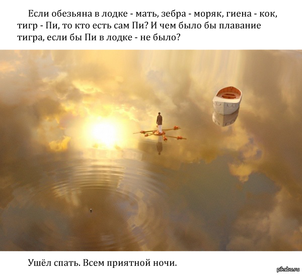 Спойлер. Только для тех, кто уже смотрел кинофильм "Жизнь Пи".