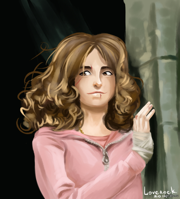 Гермиона)) Решила ее нарисовать)) Это очередная попытка ее изобразить в разных стилях)) вот один из них))