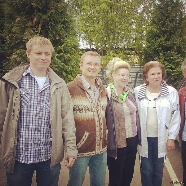 На работе встретил Валентину Терешкову.