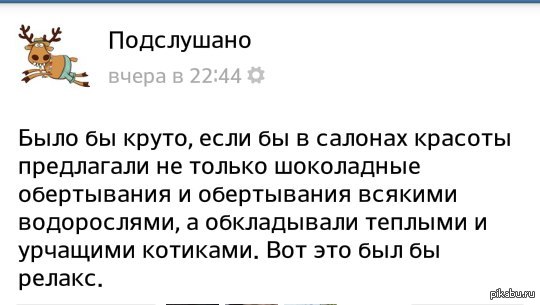Подслушано тоже любит котиков