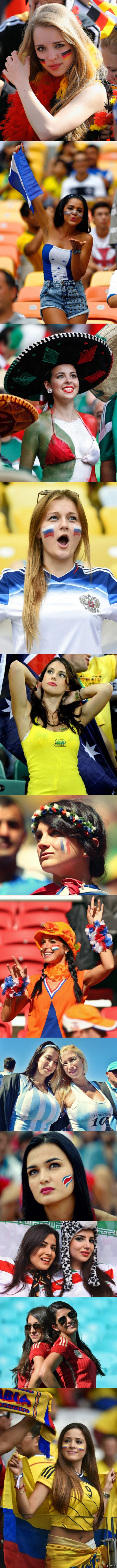 Болельщицы Чемпионата мира по футболу 2014