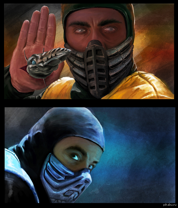 Пятничное "моё", хотя скорей "почти моё" Нашёл в инете 2 стоп кадра и срисовывал. Обожаю этих чуваков!)