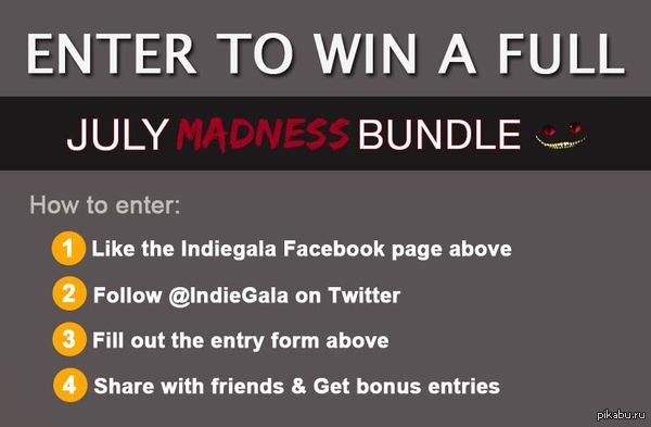  July Madness bundle  Indiegala   -  ,    https://www.facebook.com/IndieGala/app_180454182082349