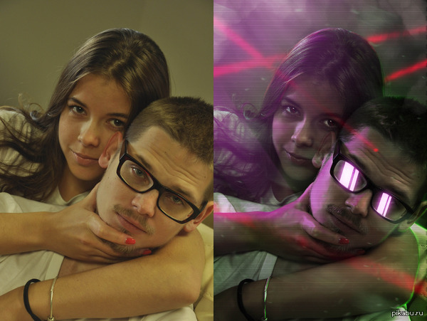 Моя фото-ретушь в стиле Hotline Miami. Если будет хотя бы положительный рейтинг, выложу еще подобных работ. К слову, если кому интересно, делаю работы на заказ. В подарок там или еще куда.