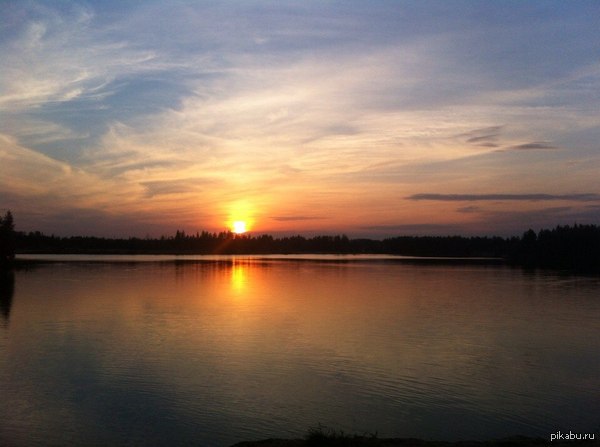 Закат в пригороде Питера