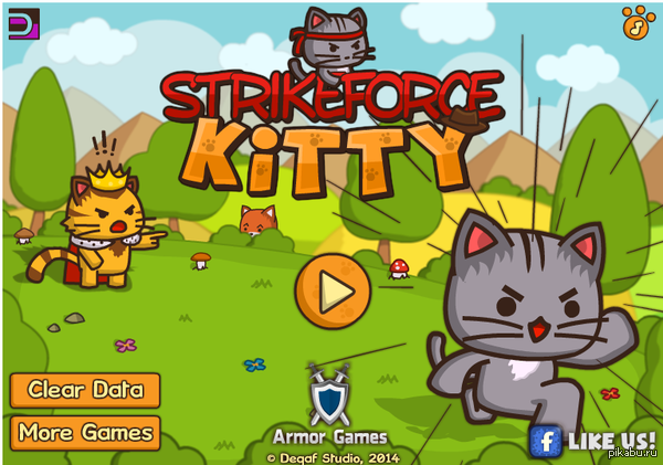    1)   ,      2) ?????  3) PROFIT! http://armorgames.com/play/16008/strikeforce-kitty