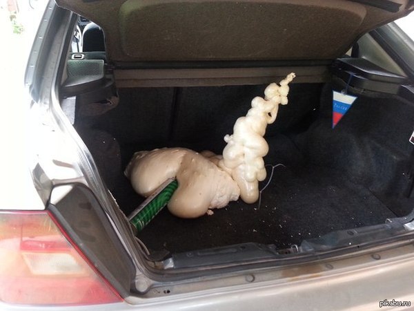 A friend's car burst foam bottle - NSFW, Foam, First channel, Anal sex, , Tag