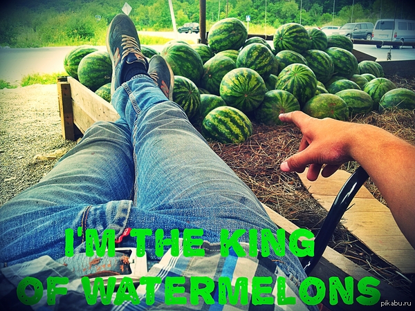 I'm the king of watermelons   )))