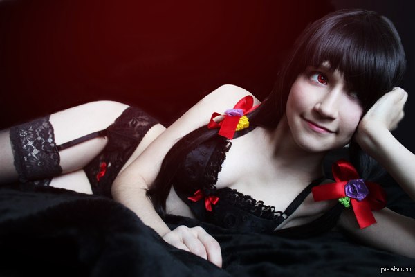 Graces - NSFW, Underwear, Stockings, Beautiful girl, Lace underwear, Cosplay, Kurumi Tokisaki