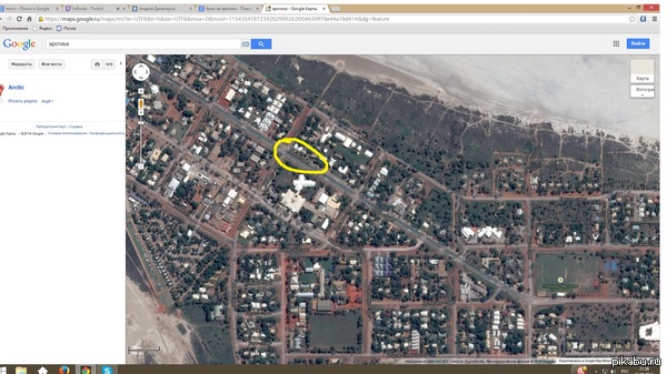 Лазил по Googl maps