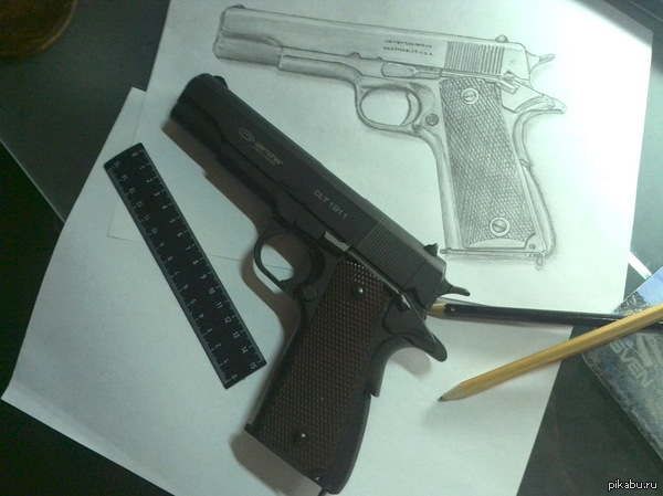  Colt 1911   1:1   Gletcher CLT 911 (Blowback).