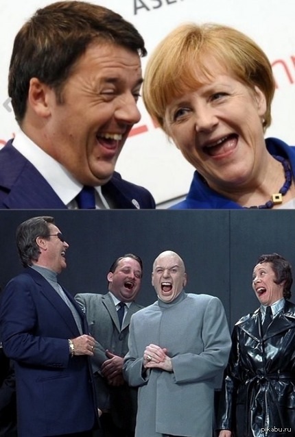 Angela Merkel  Matteo Renzi.  - .