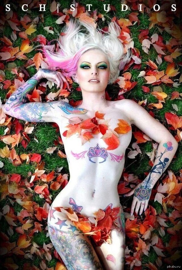 In my opinion, the correct autumn photo of a girl ... - NSFW, Autumn, Girls, Leaves, Strawberry, 