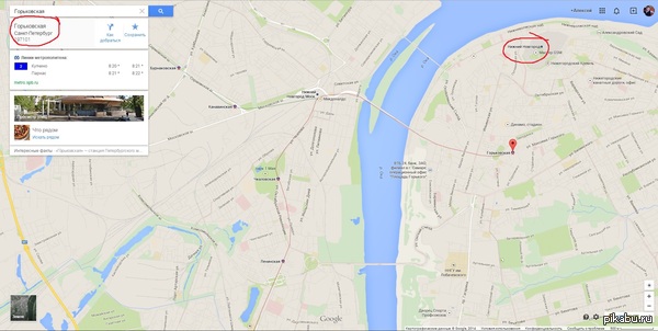 Гугл Карты снова радуют. Путешествие из Нижнего Новгорода в Питер на метро.