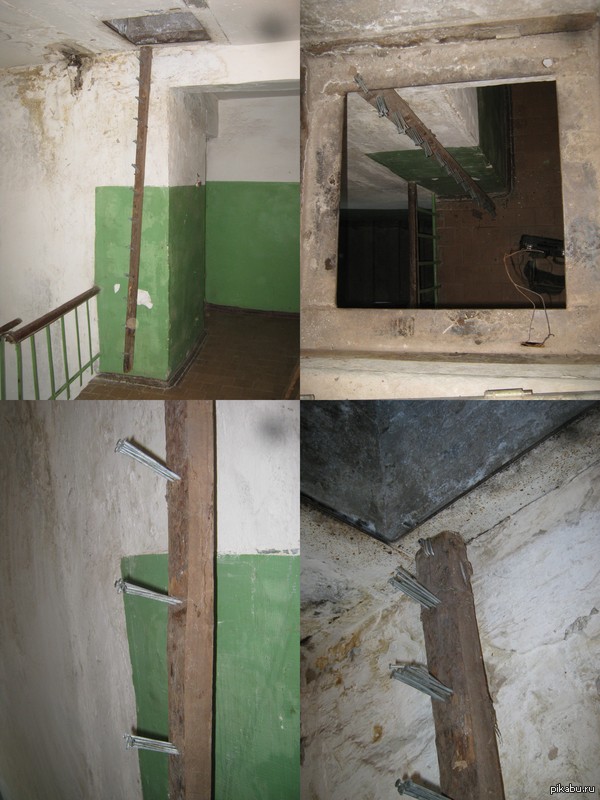 Самодельная лестница на чердак