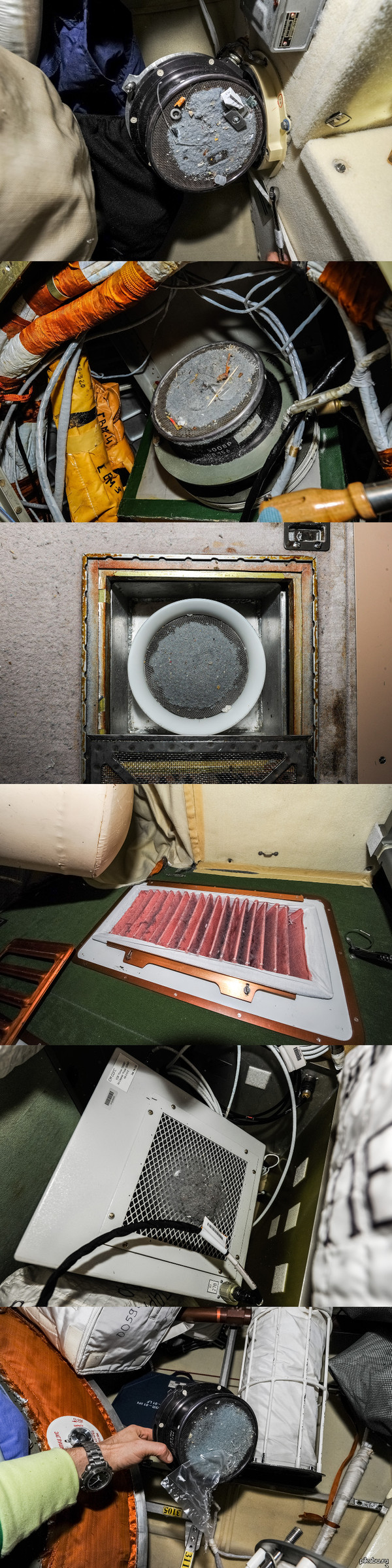 Вот так на МКС собирают пыль и мелкий мусор