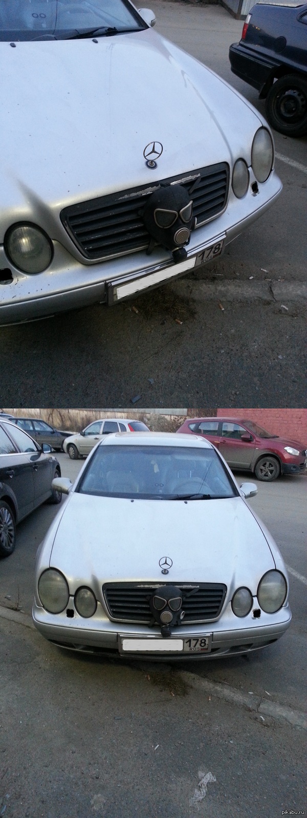 Мерседес+противогаз.