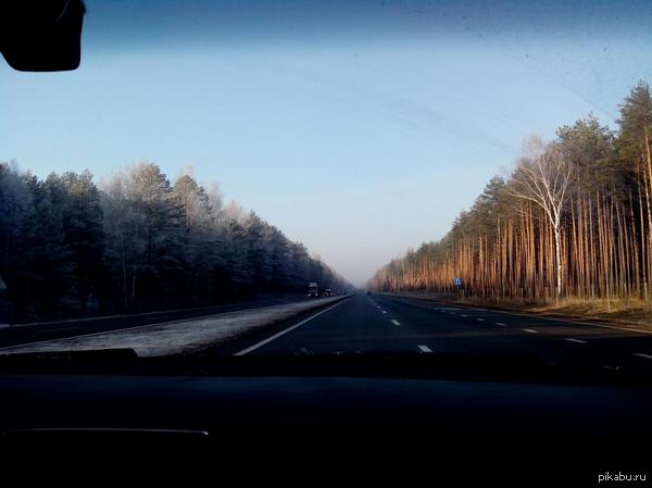 По дороге в Минск