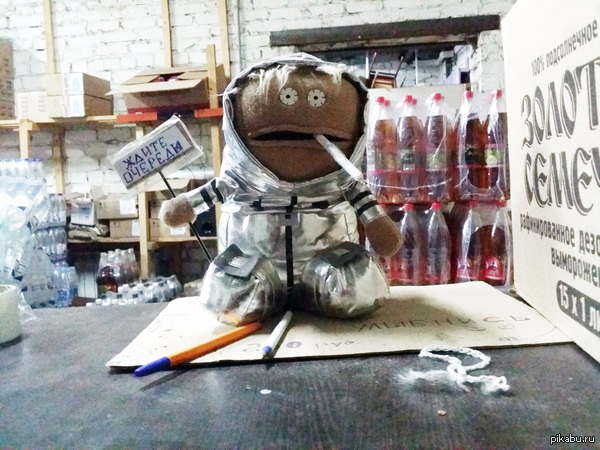 Встретил этого "охранника" около входа на оптовую базу