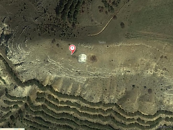 Профиль Ленина со спутника