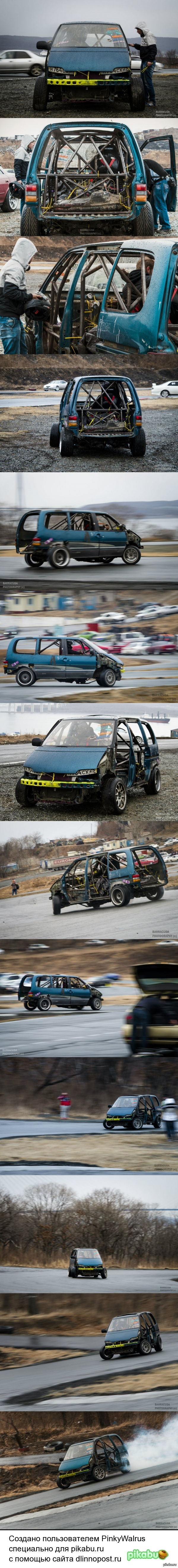 Во Владивостоке валят боком даже автобусы.