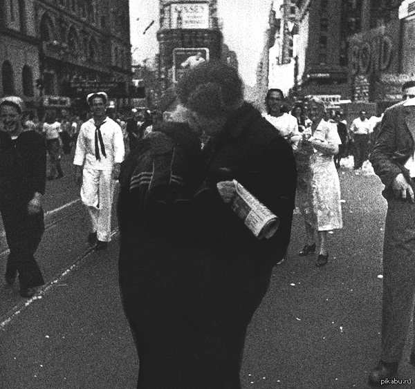 Times Square kiss - Photoshop, My, Brothers, Rainbow, 