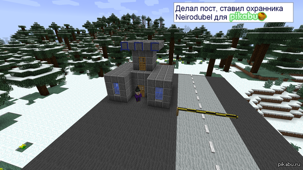 Сделал пост в minecraft.