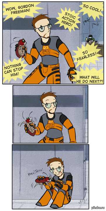 Half life comics. Гордон Фримен кроссовер. Half-Life Headcrab Гордон Фримен. Алекс и Гордон Фримен комикс.