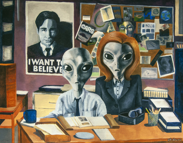 Somewhere in a parallel universe - Aliens, Secret materials, David Duchovny, Scully, Dana Scully
