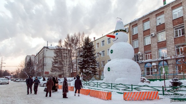 Просто снеговик в Томске