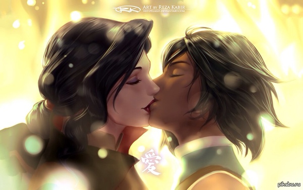 Korrasami [3] - NSFW, Corrasami, Avatar: The Legend of Korra, Asami Sato, , Avatar the legend of korra, Corra, Lesbian, Kiss