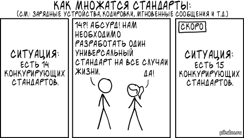 Правда жизни, или как множатся стандарты.